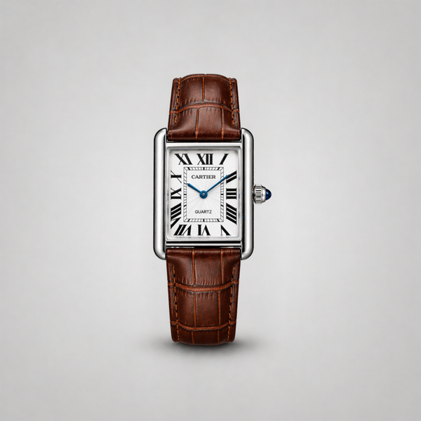 Cartier Tank Must Wrist Watch Brown & White Edition