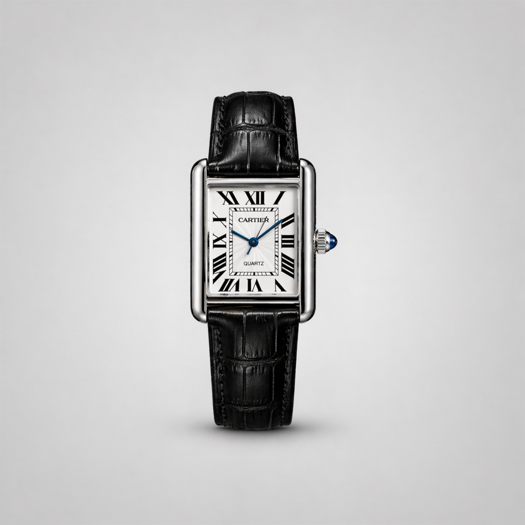 Cartier Tank Must Wrist Watch Black & White Edition