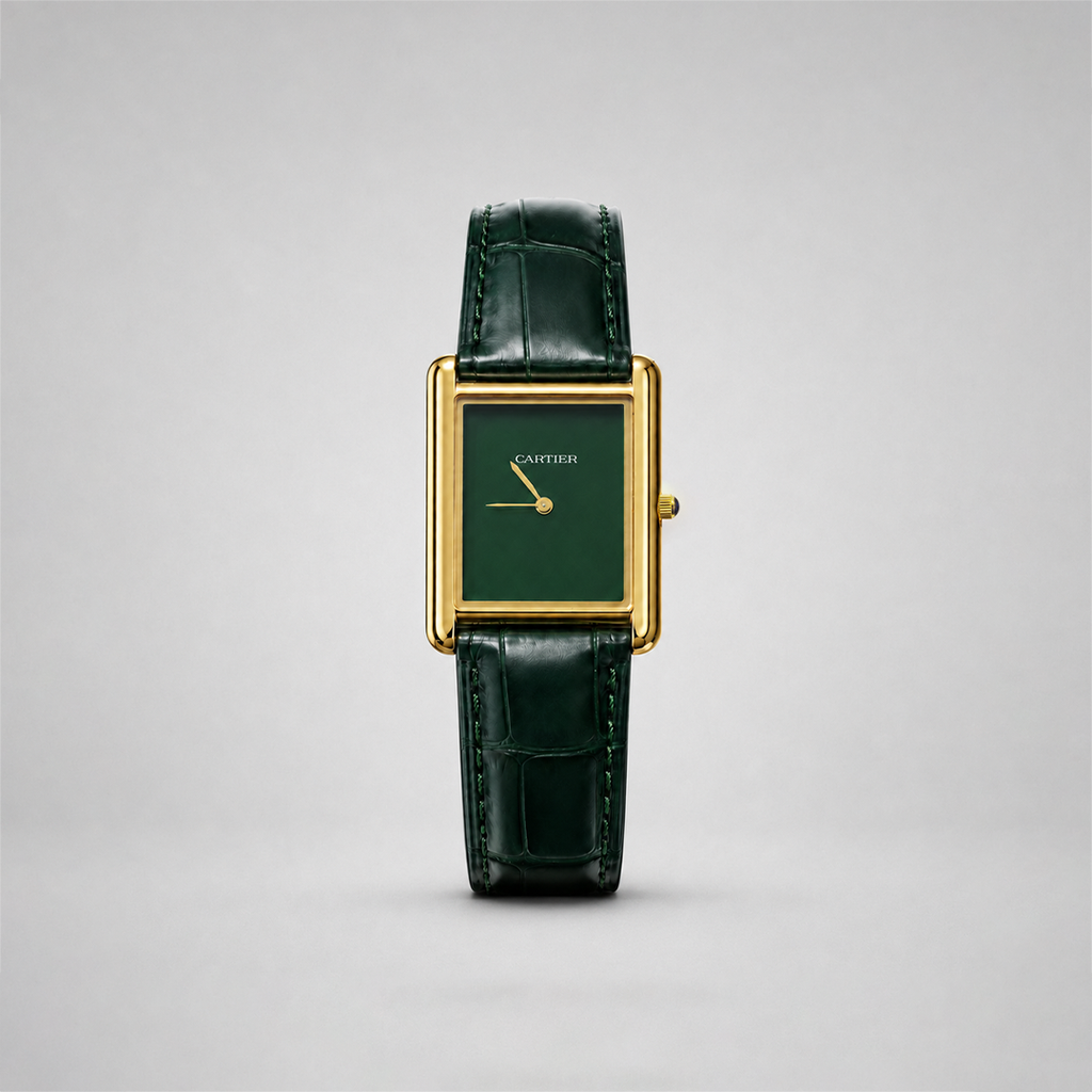 Cartier Tank Louis Wrist Watch Green Edition