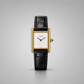 Cartier Tank Louis - Classic White Dial with Black Leather Strap (Premium A+ Quality)