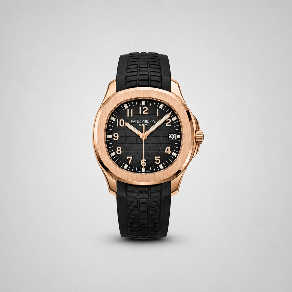 Patek Philippe Aquanaut Black Dial – Rose Gold Luxury Edition