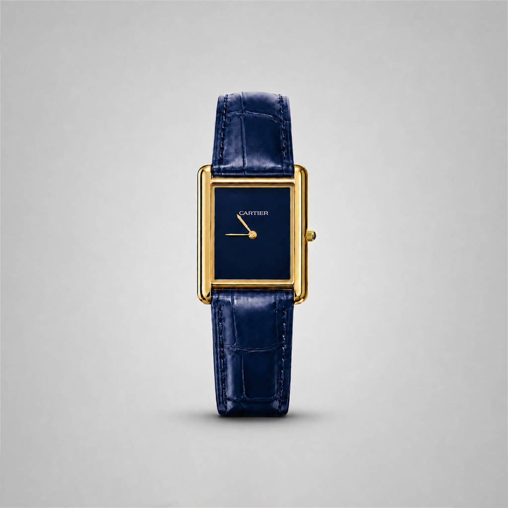Cartier Tank Louis Wrist Watch Blue Edition