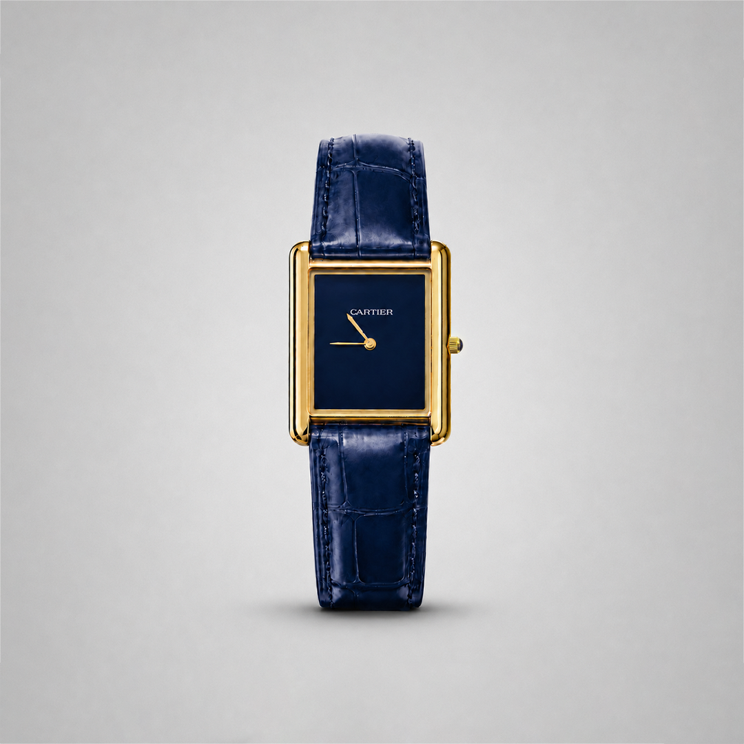 Cartier Tank Louis Wrist Watch Blue Edition
