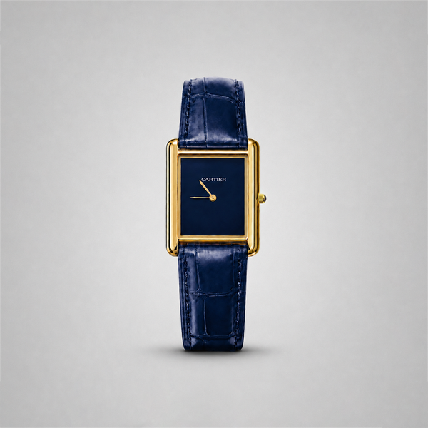Cartier Tank Louis Wrist Watch Blue Edition