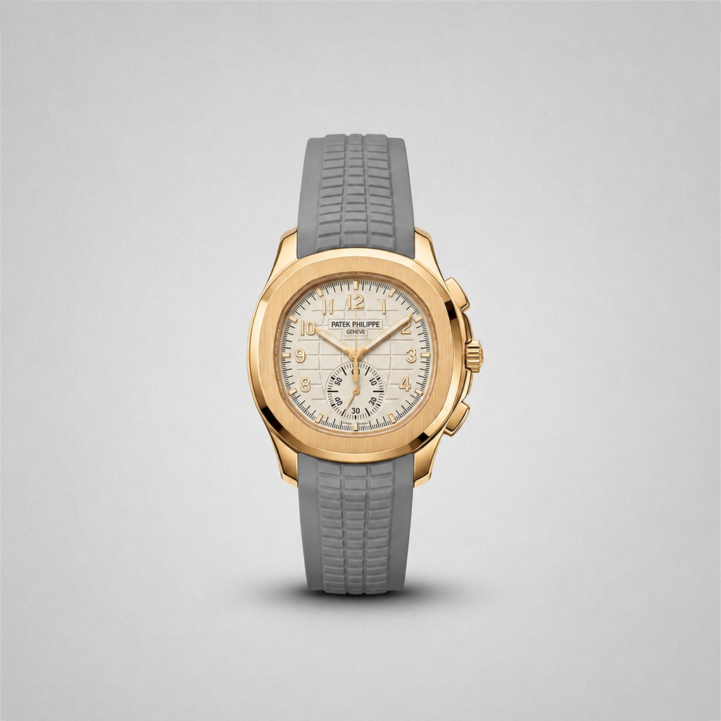 Patek Philippe Aquanaut Chronograph Rose Gold - Elegant White Dial Edition