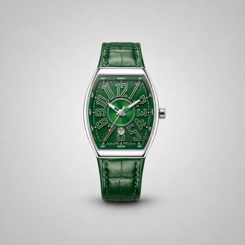 Franck Mullar Vanguard Silver Emerald Green