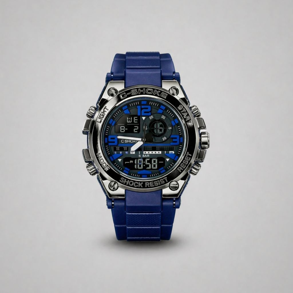 Casio G-Shock Digital Analog Watch Blue Edition