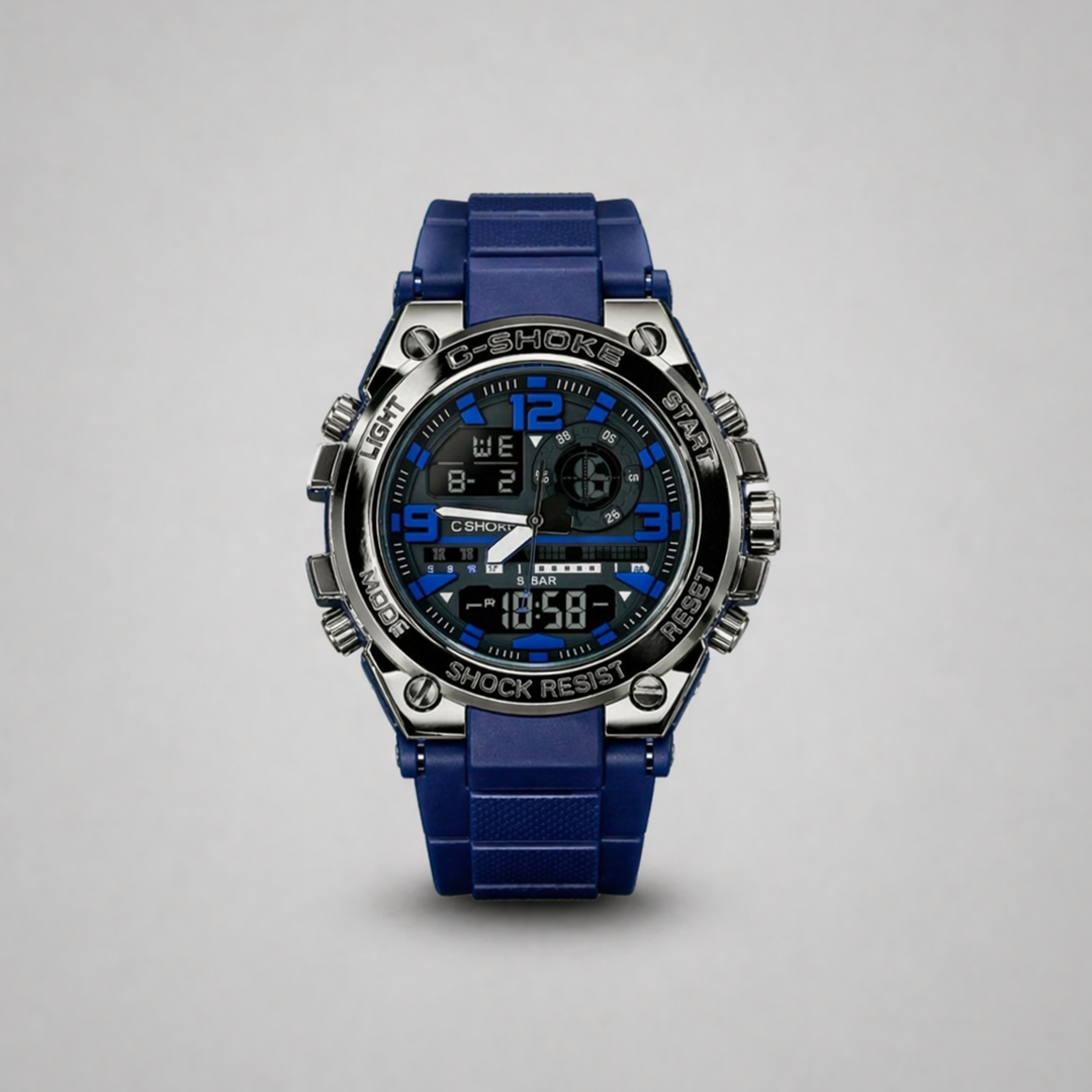 Casio G-Shock Digital Analog Watch Blue Edition