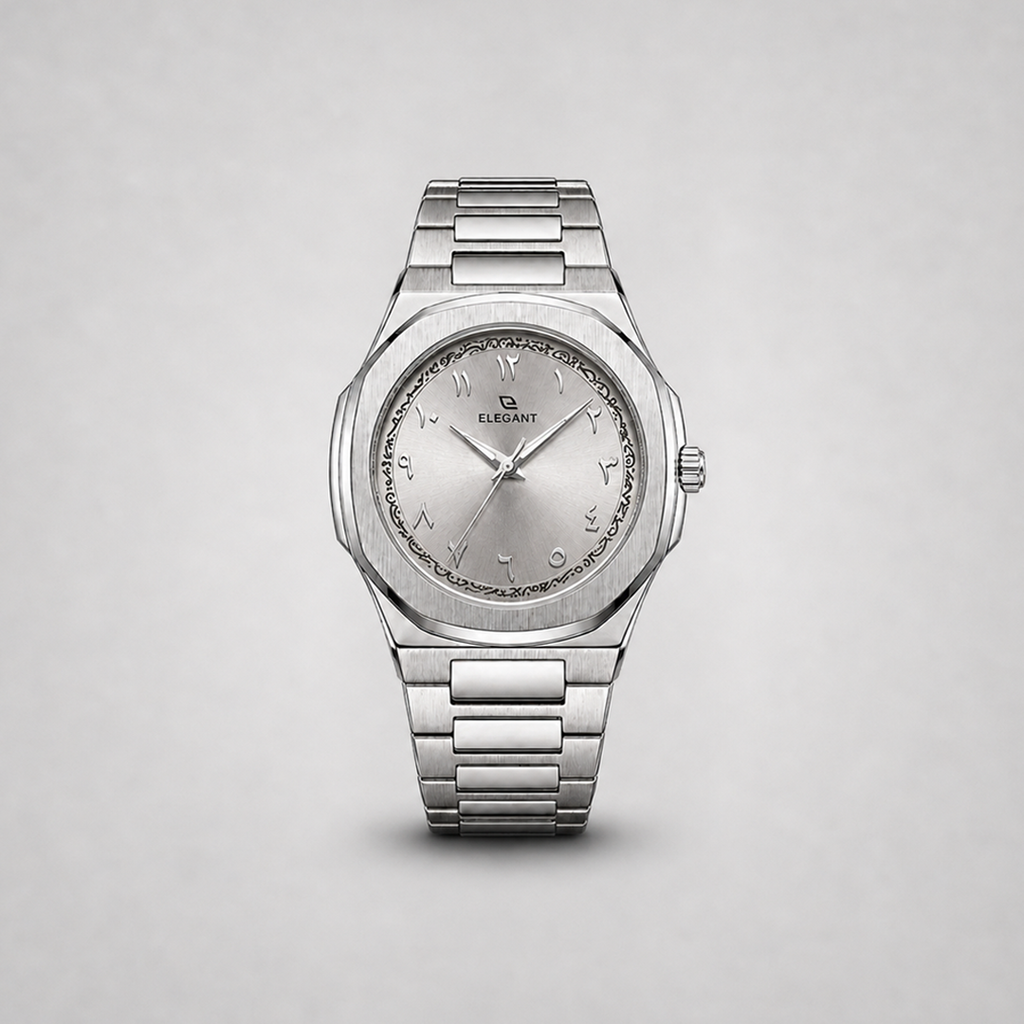 Elegant Silver Steel Edition - Silver Moon Dial