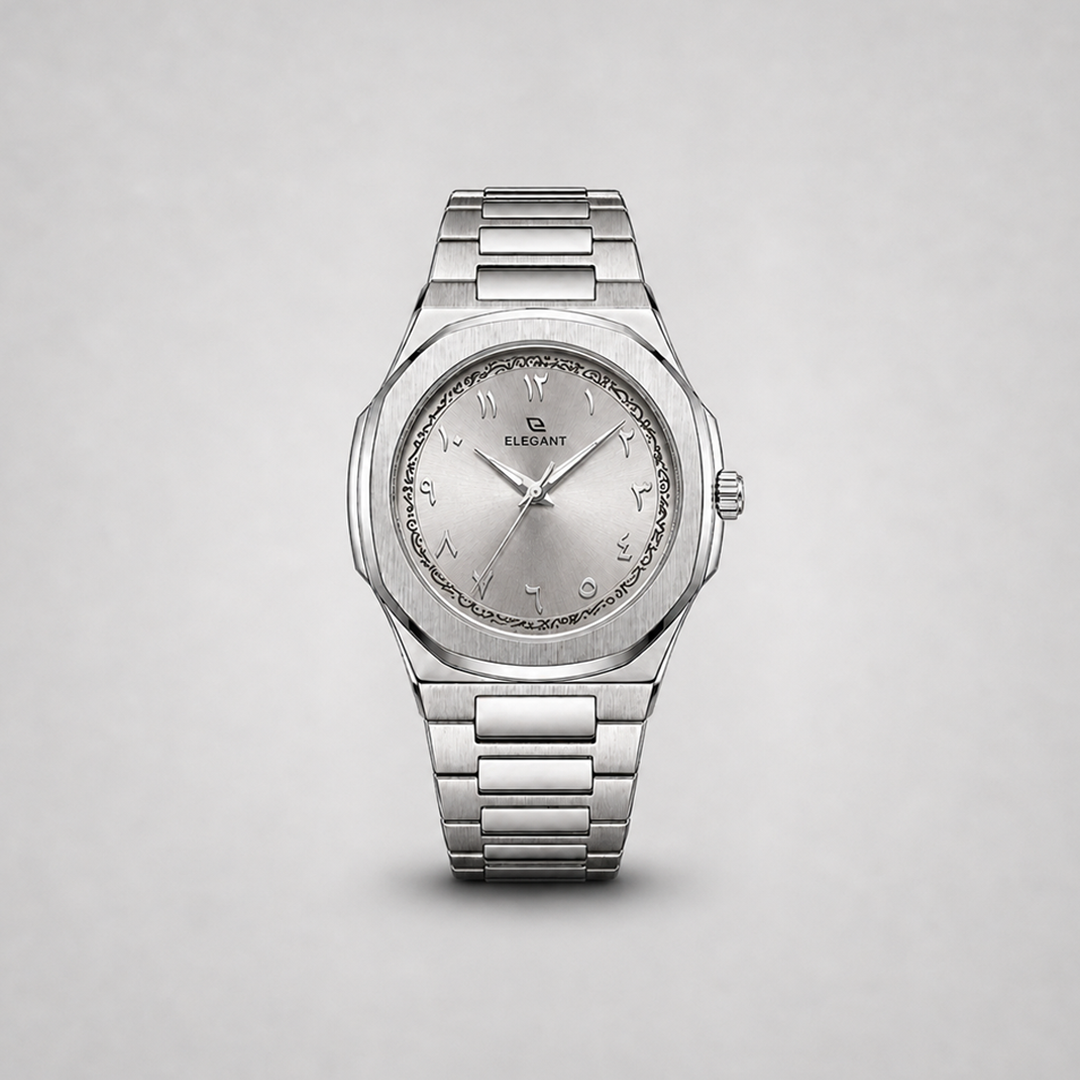 Elegant Silver Steel Edition - Silver Moon Dial