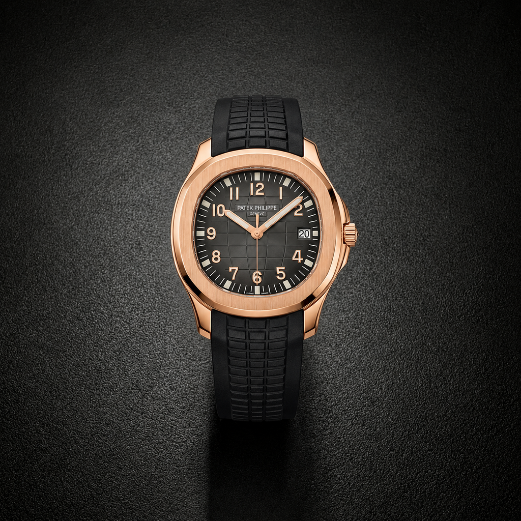 Patek Philippe Aquanaut Black Dial – Rose Gold Luxury Edition