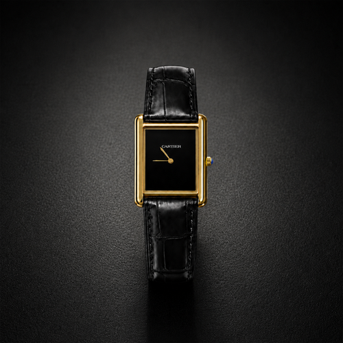 Cartier Tank Louis Wrist Watch Black Edition