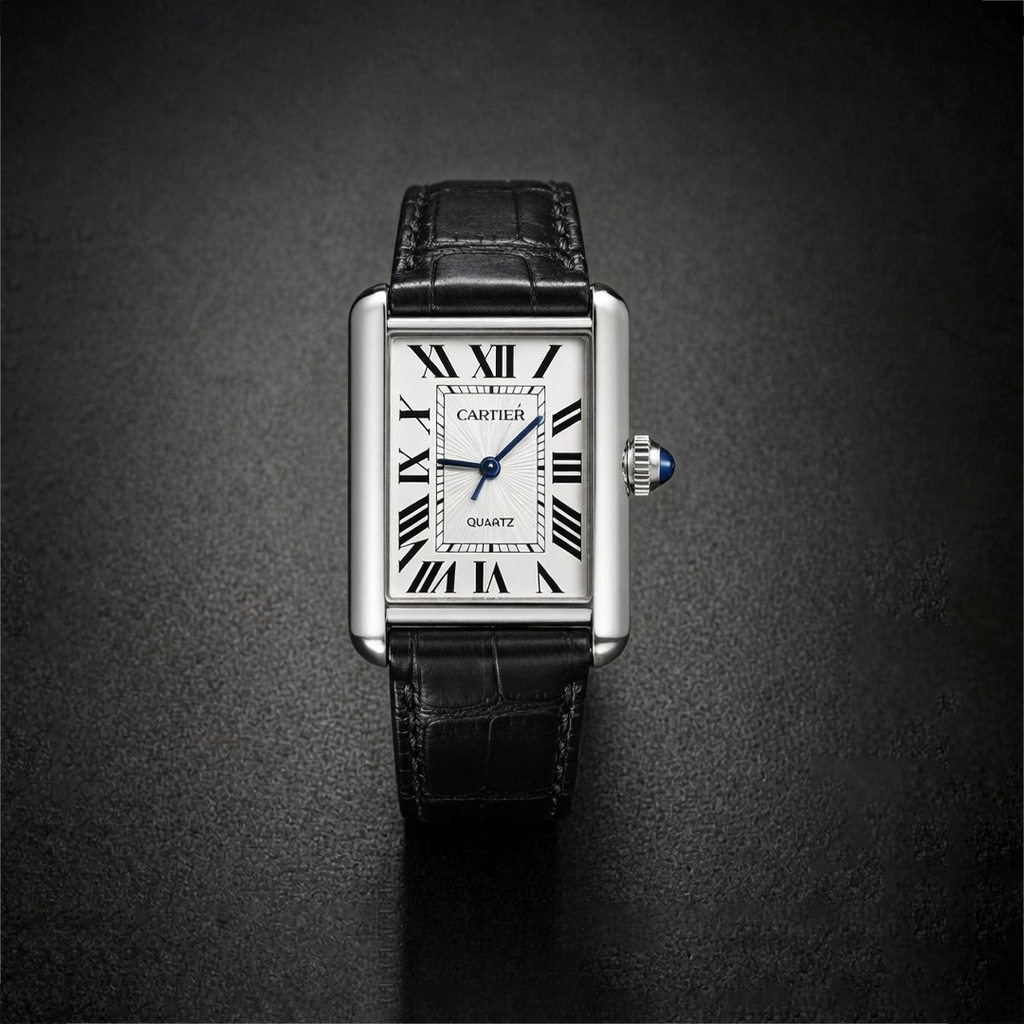Cartier Tank Must Wrist Watch Black & White Edition
