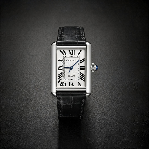 Cartier Tank Must Wrist Watch Black & White Edition