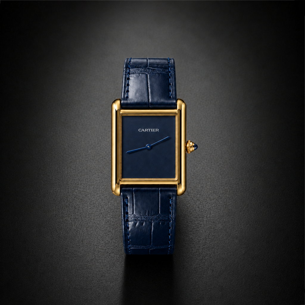 Cartier Tank Louis - Midnight Blue Lacquer Edition (Premium A+ Quality)