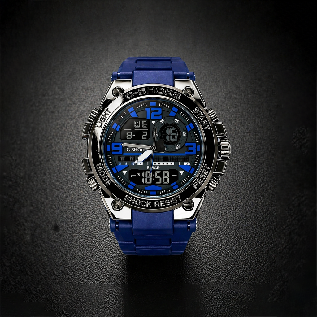 Casio G-Shock Digital Analog Watch Blue Edition