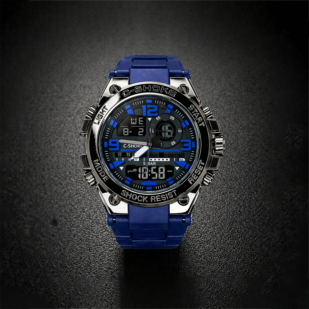 Casio G-Shock Digital Analog Watch Blue Edition