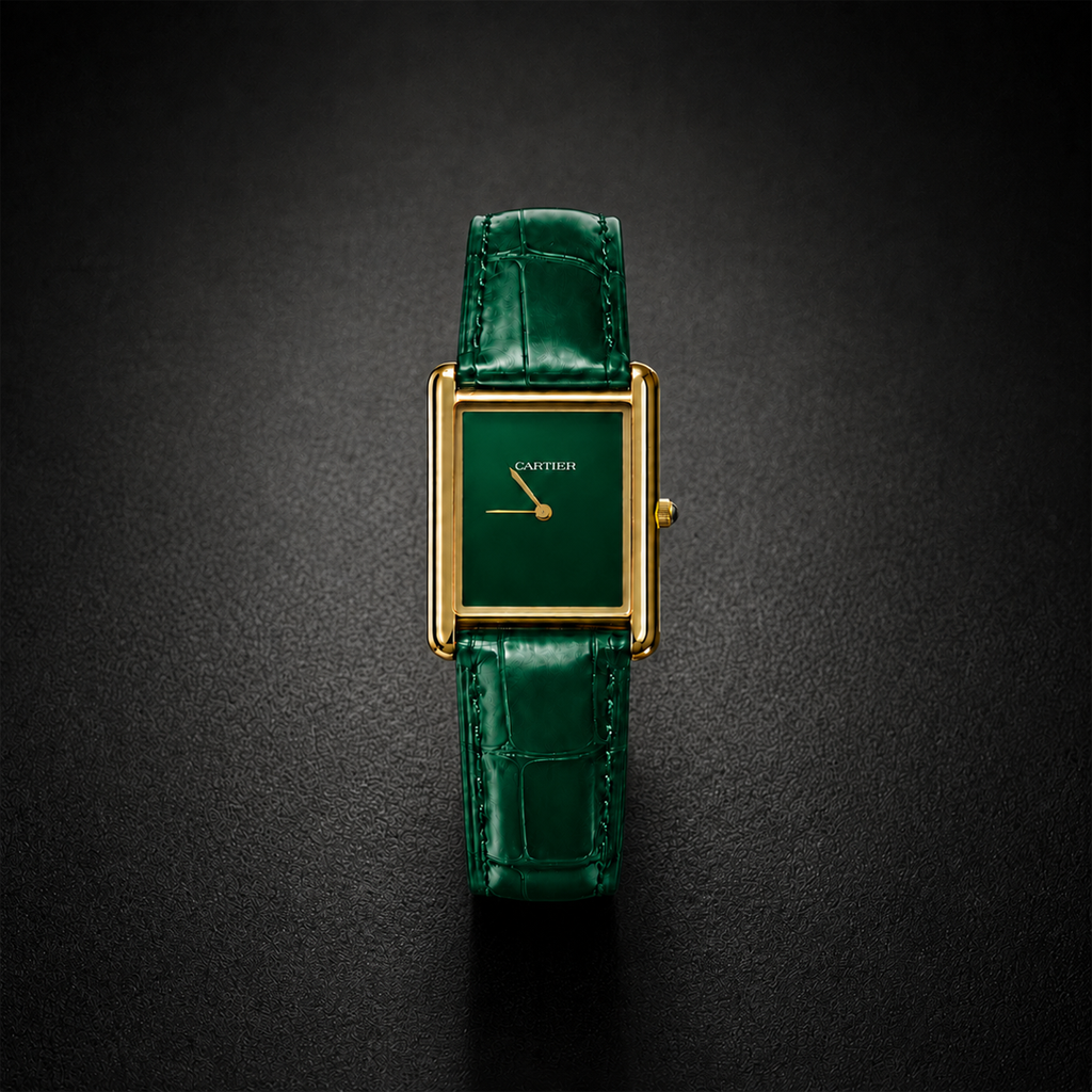 Cartier Tank Louis Wrist Watch Green Edition
