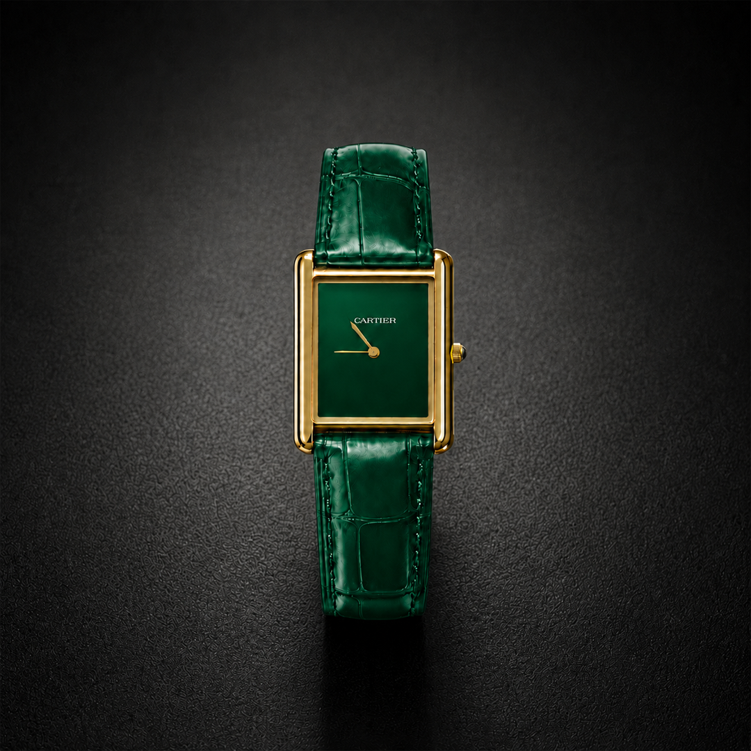 Cartier Tank Louis Wrist Watch Green Edition