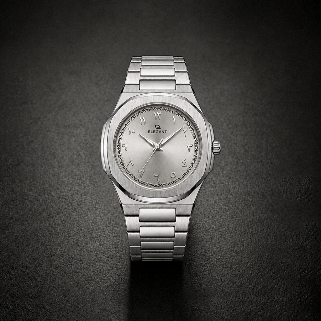 Elegant Silver Steel Edition - Silver Moon Dial