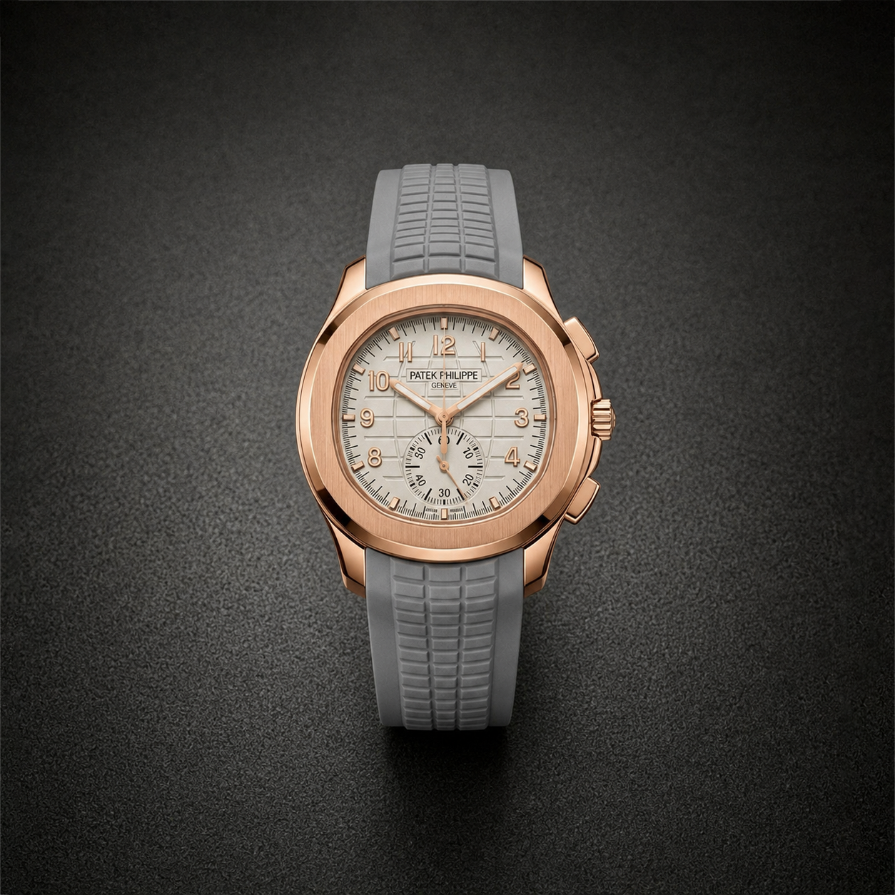 Patek Philippe Aquanaut Chronograph Rose Gold - Elegant White Dial Edition