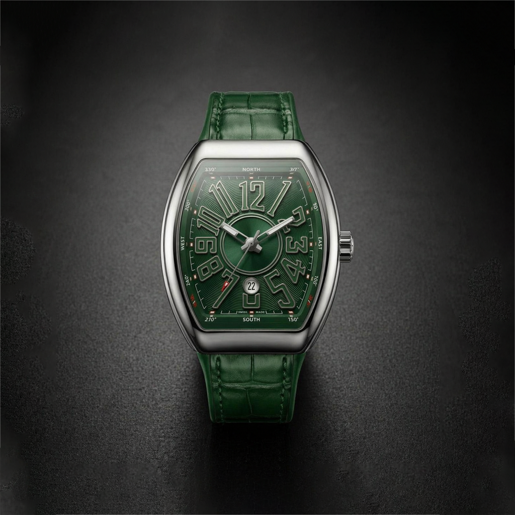 Franck Mullar Vanguard Silver Emerald Green