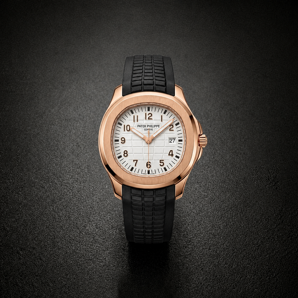 Patek Philippe Aquanaut White Dial – Rose Gold Luxury Edition