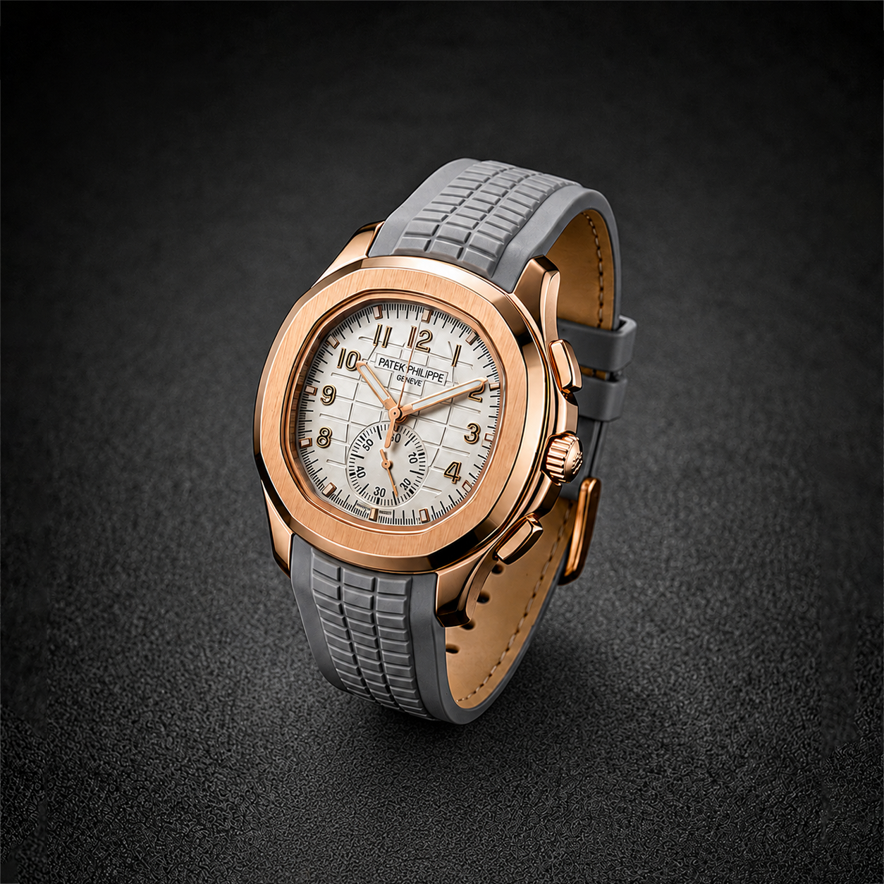 Patek Philippe Aquanaut Chronograph Rose Gold - Elegant White Dial Edition