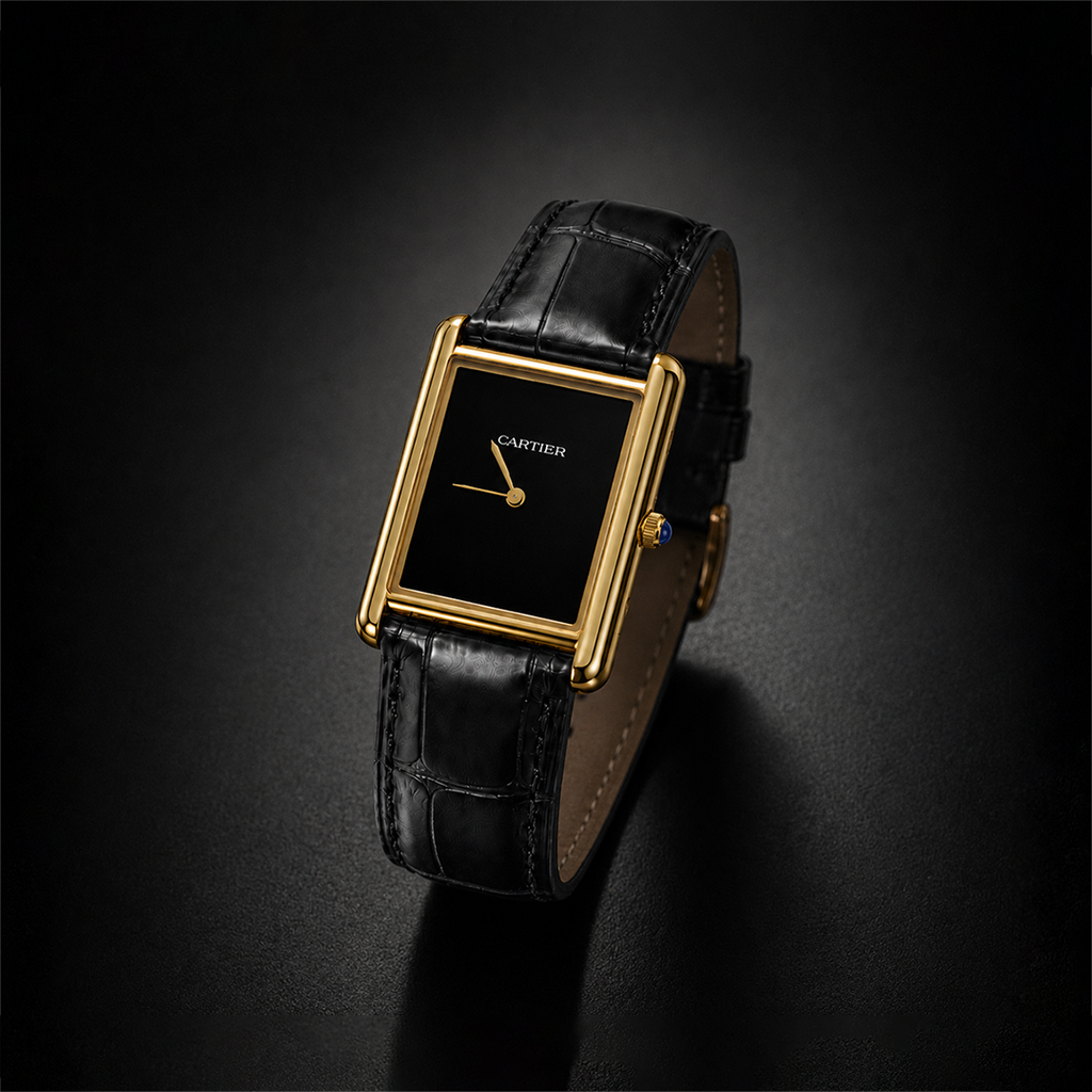 Cartier Tank Louis Wrist Watch Black Edition