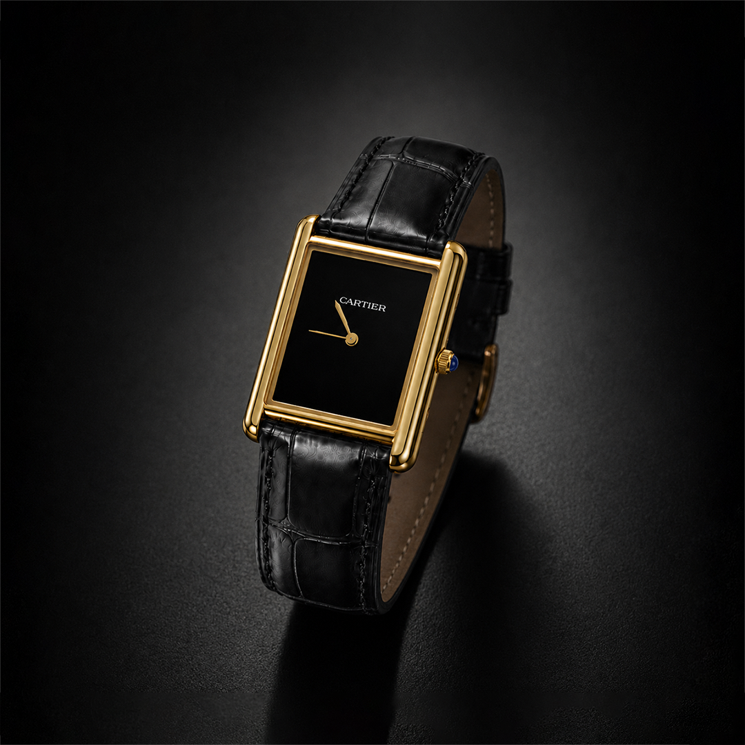 Cartier Tank Louis Wrist Watch Black Edition