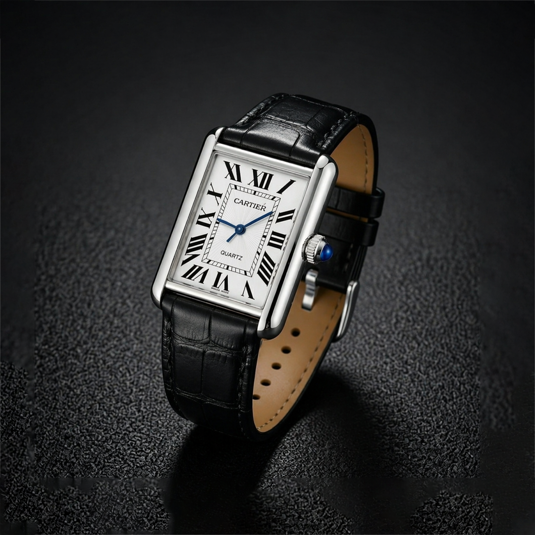Cartier Tank Must Wrist Watch Black & White Edition