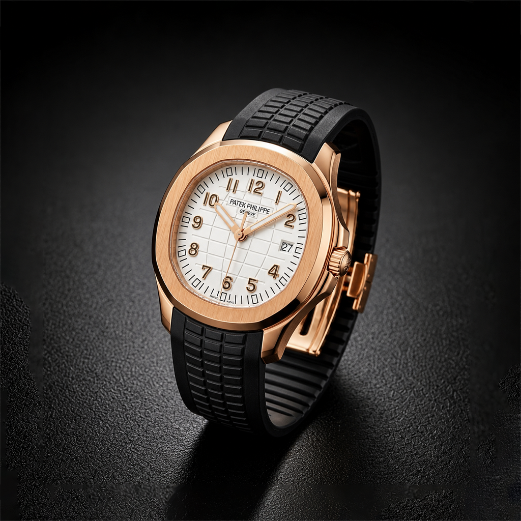 Patek Philippe Aquanaut White Dial – Rose Gold Luxury Edition