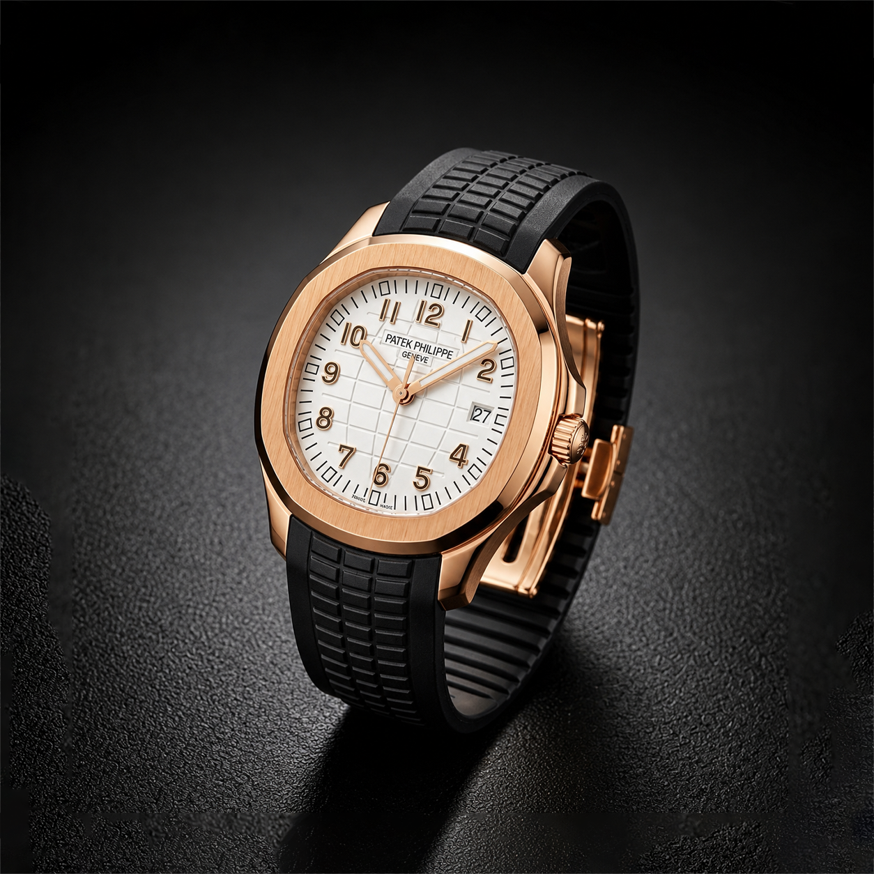 Patek Philippe Aquanaut White Dial – Rose Gold Luxury Edition