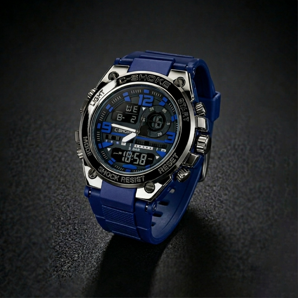 Casio G-Shock Digital Analog Watch Blue Edition
