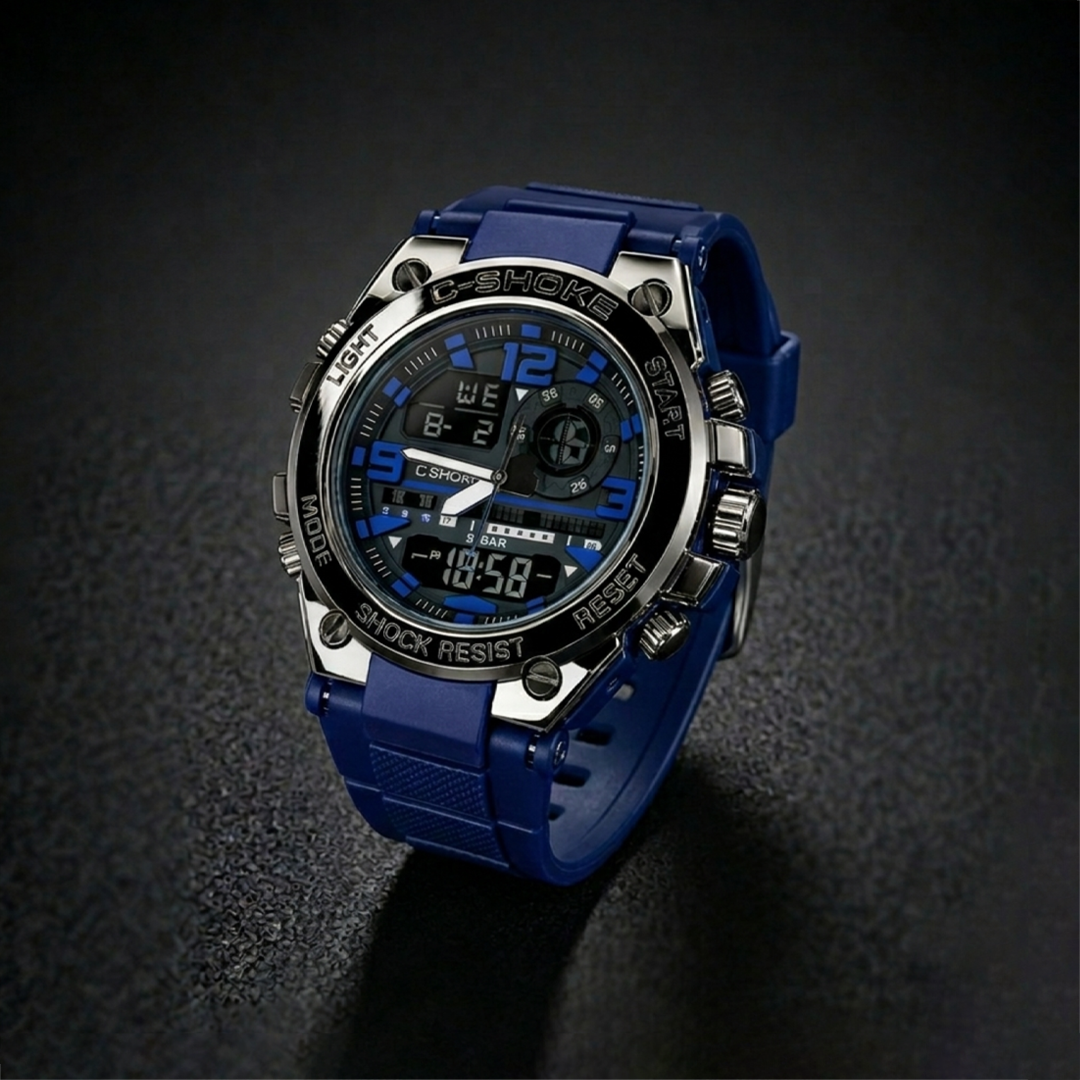 Casio G-Shock Digital Analog Watch Blue Edition