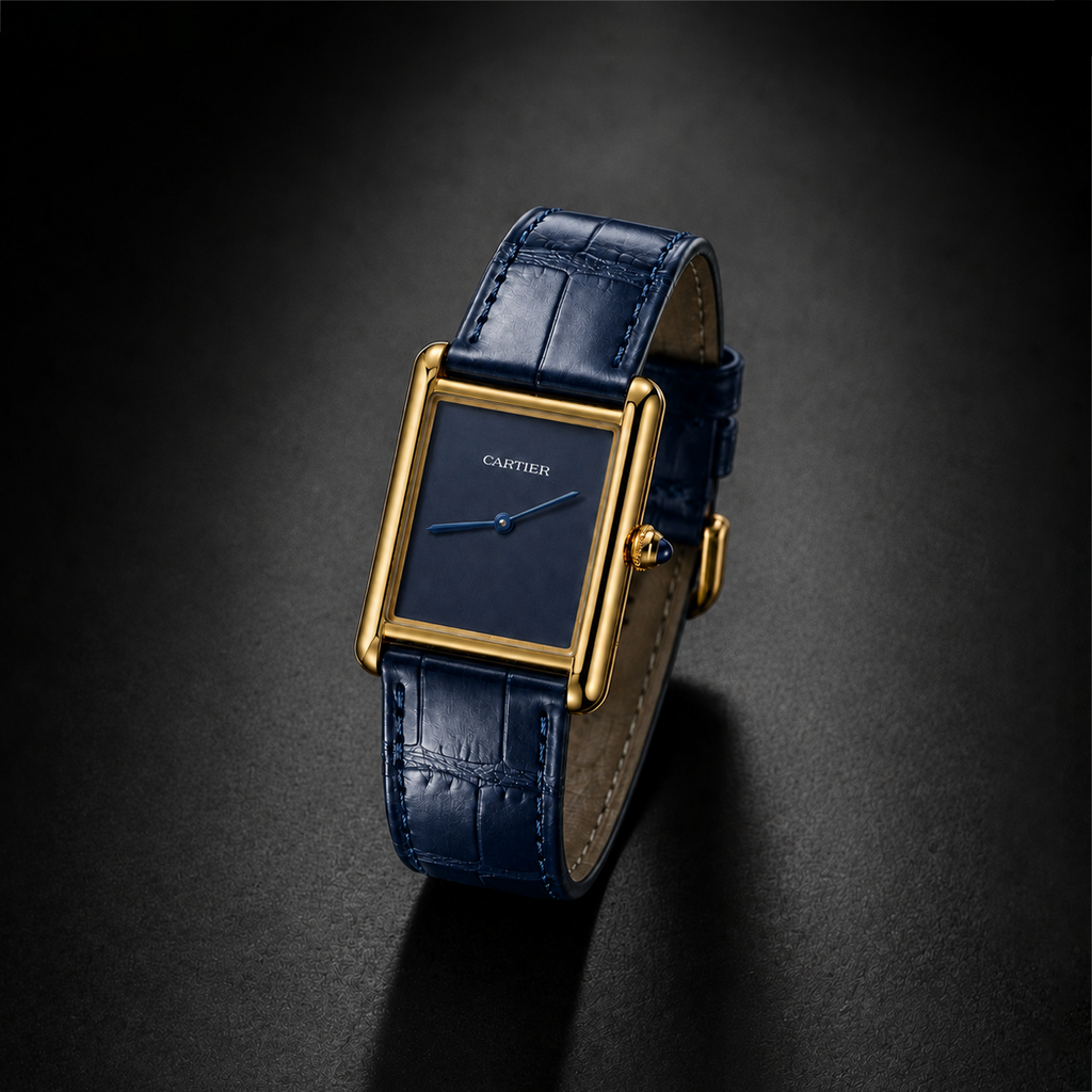 Cartier Tank Louis - Midnight Blue Lacquer Edition (Premium A+ Quality)
