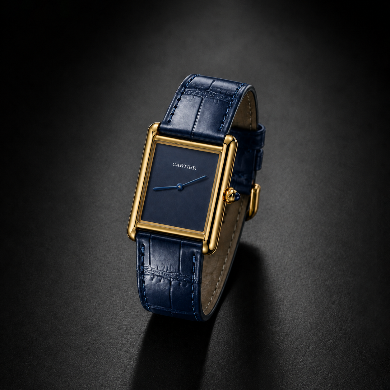 Cartier Tank Louis - Midnight Blue Lacquer Edition (Premium A+ Quality)