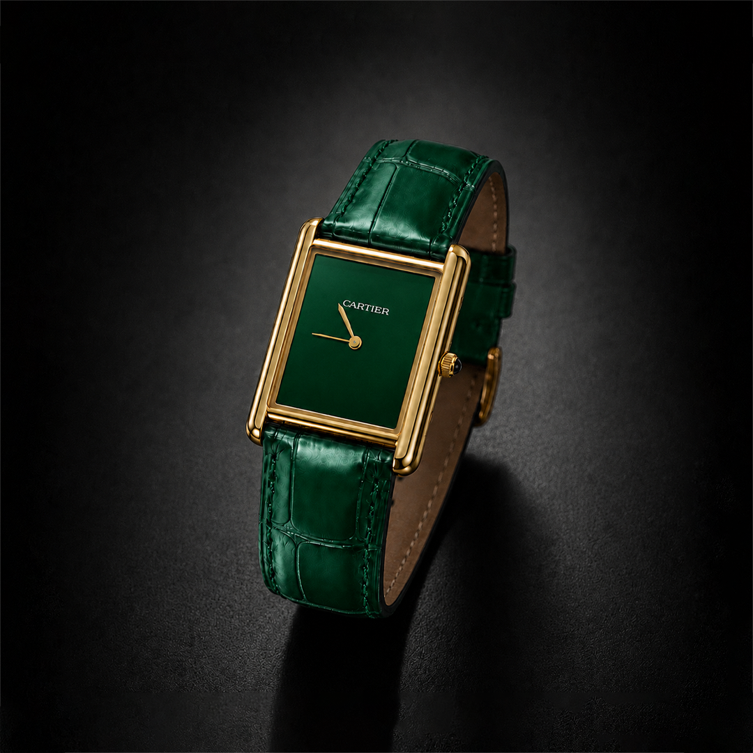 Cartier Tank Louis Wrist Watch Green Edition