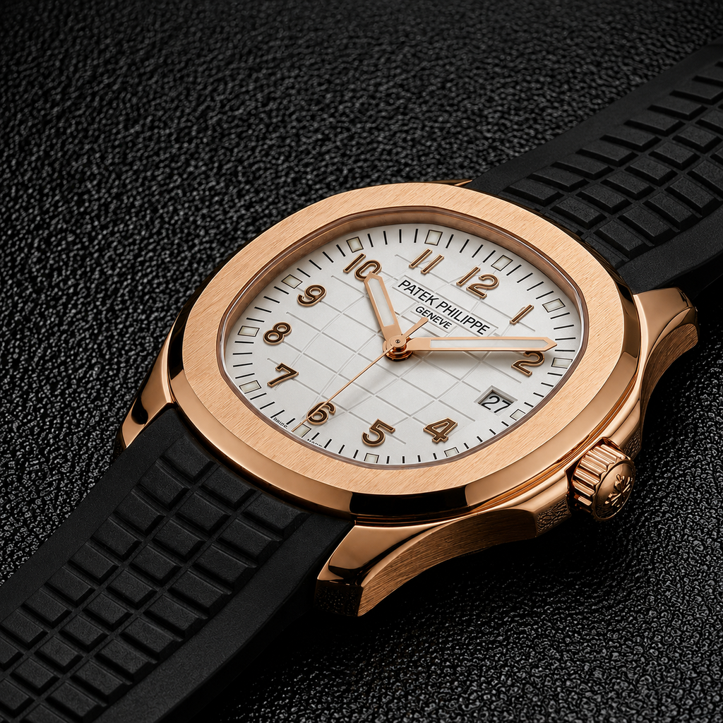 Patek Philippe Aquanaut White Dial – Rose Gold Luxury Edition