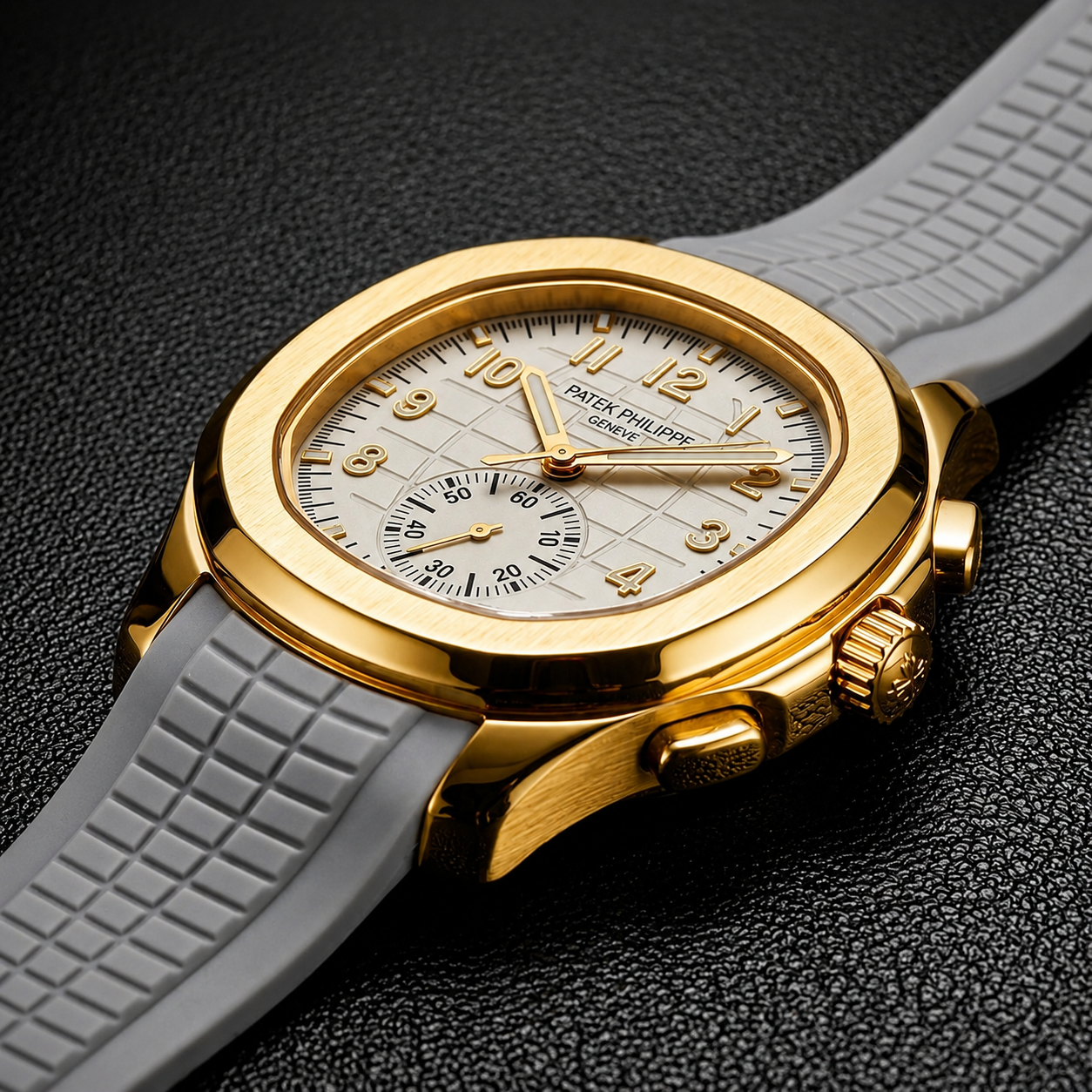 Patek Philippe Aquanaut Chronograph Rose Gold - Elegant White Dial Edition