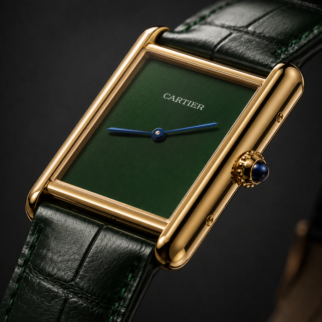 Cartier Tank Louis - Forest Green Special Edition (Premium A+ Quality)