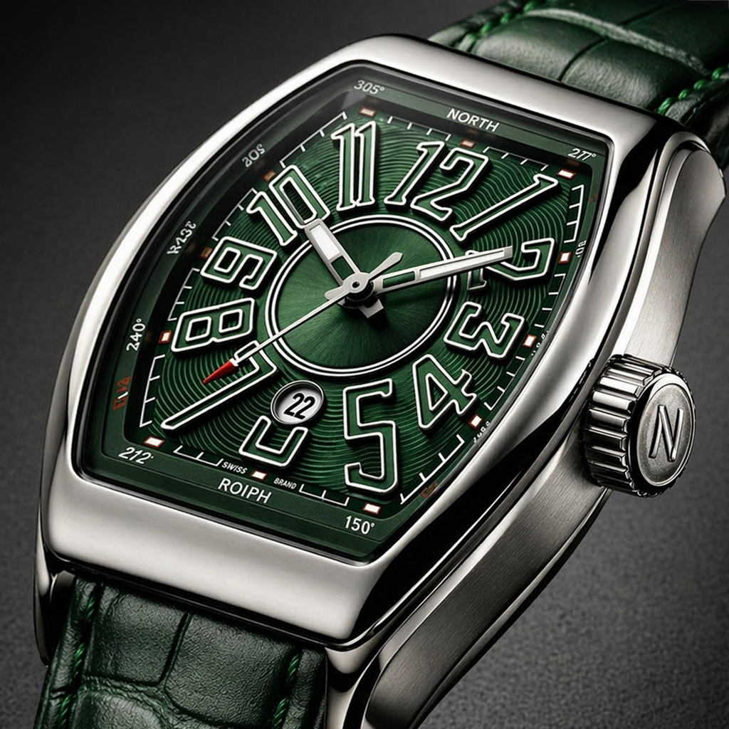 Franck Mullar Vanguard Silver Emerald Green