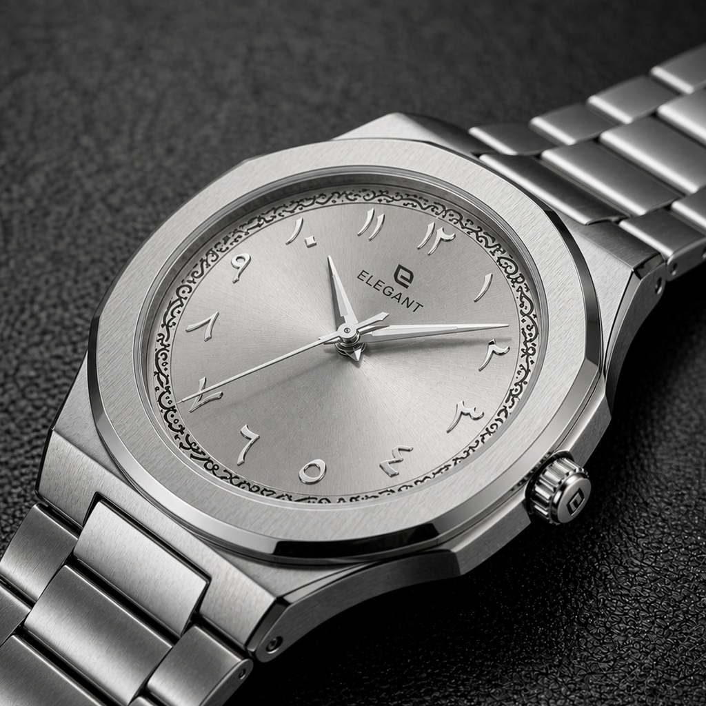 Elegant Silver Steel Edition - Silver Moon Dial