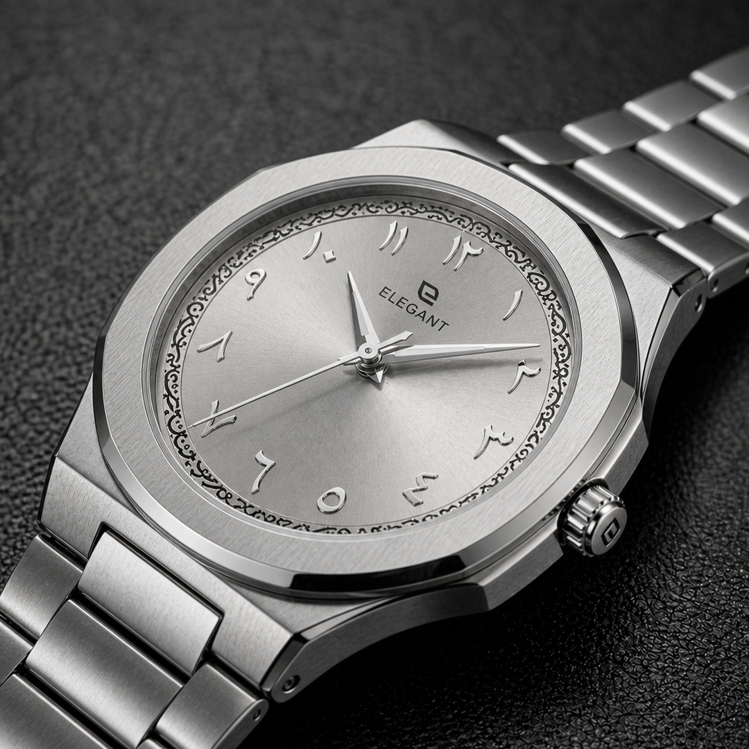 Elegant Silver Steel Edition - Silver Moon Dial