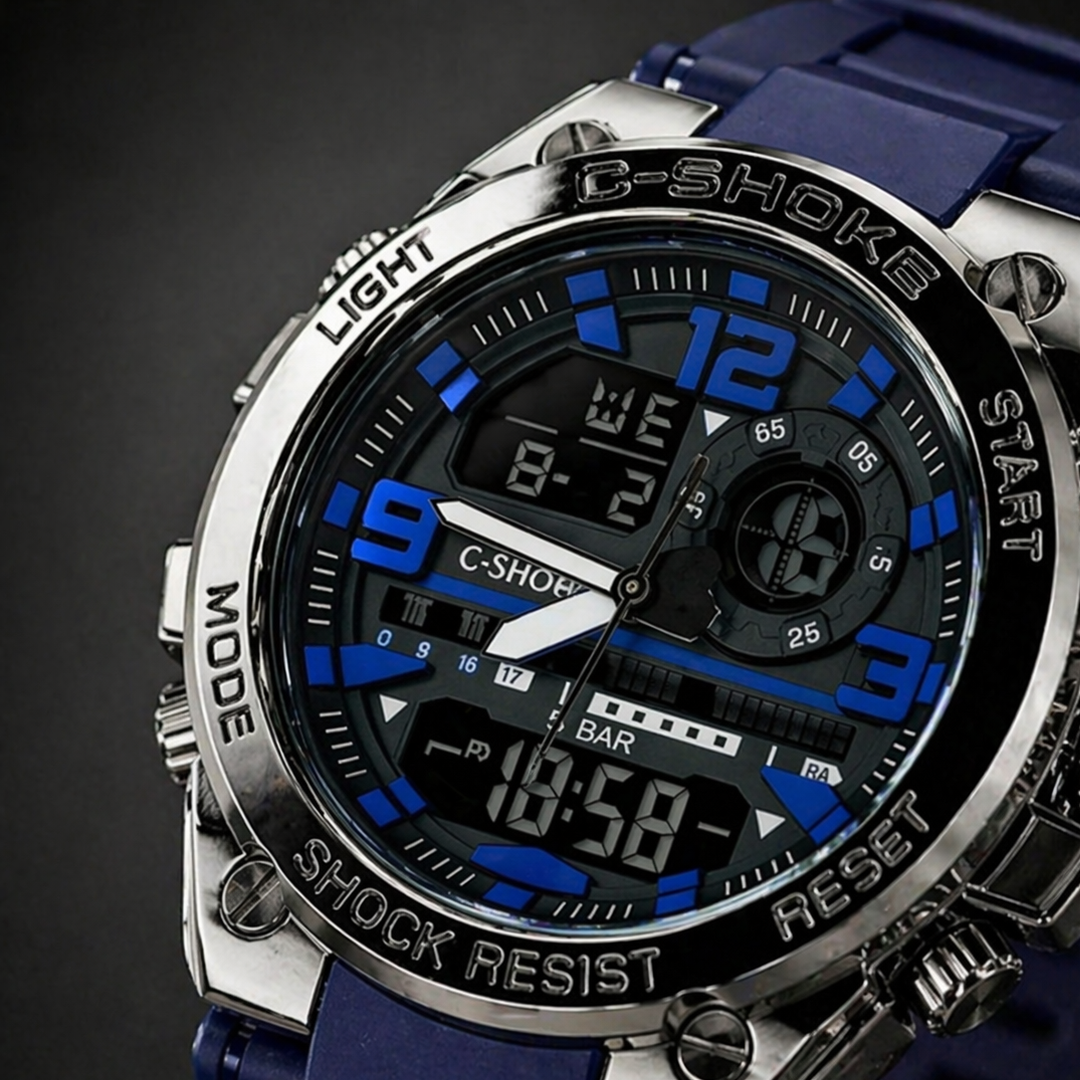 Casio G-Shock Digital Analog Watch Blue Edition