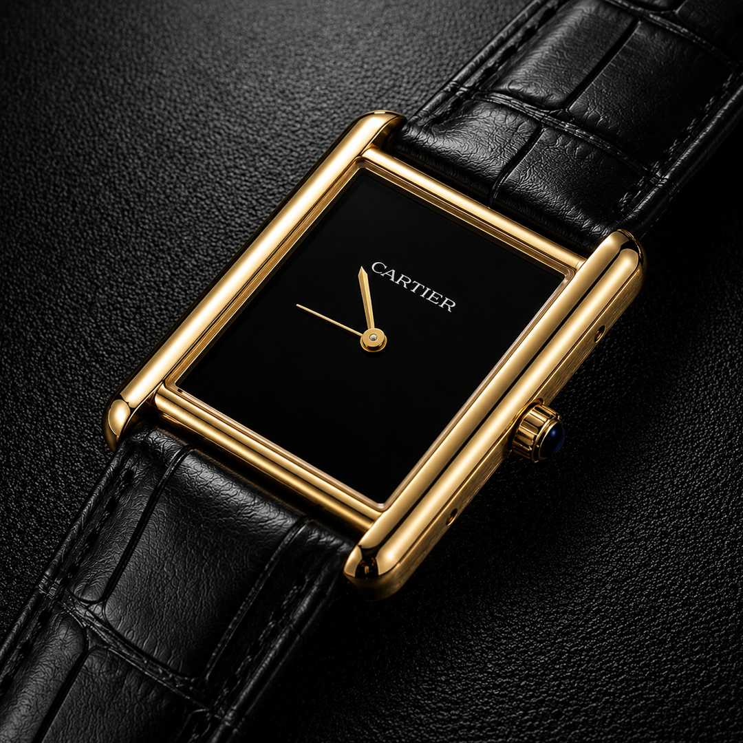 Cartier Tank Louis Wrist Watch Black Edition