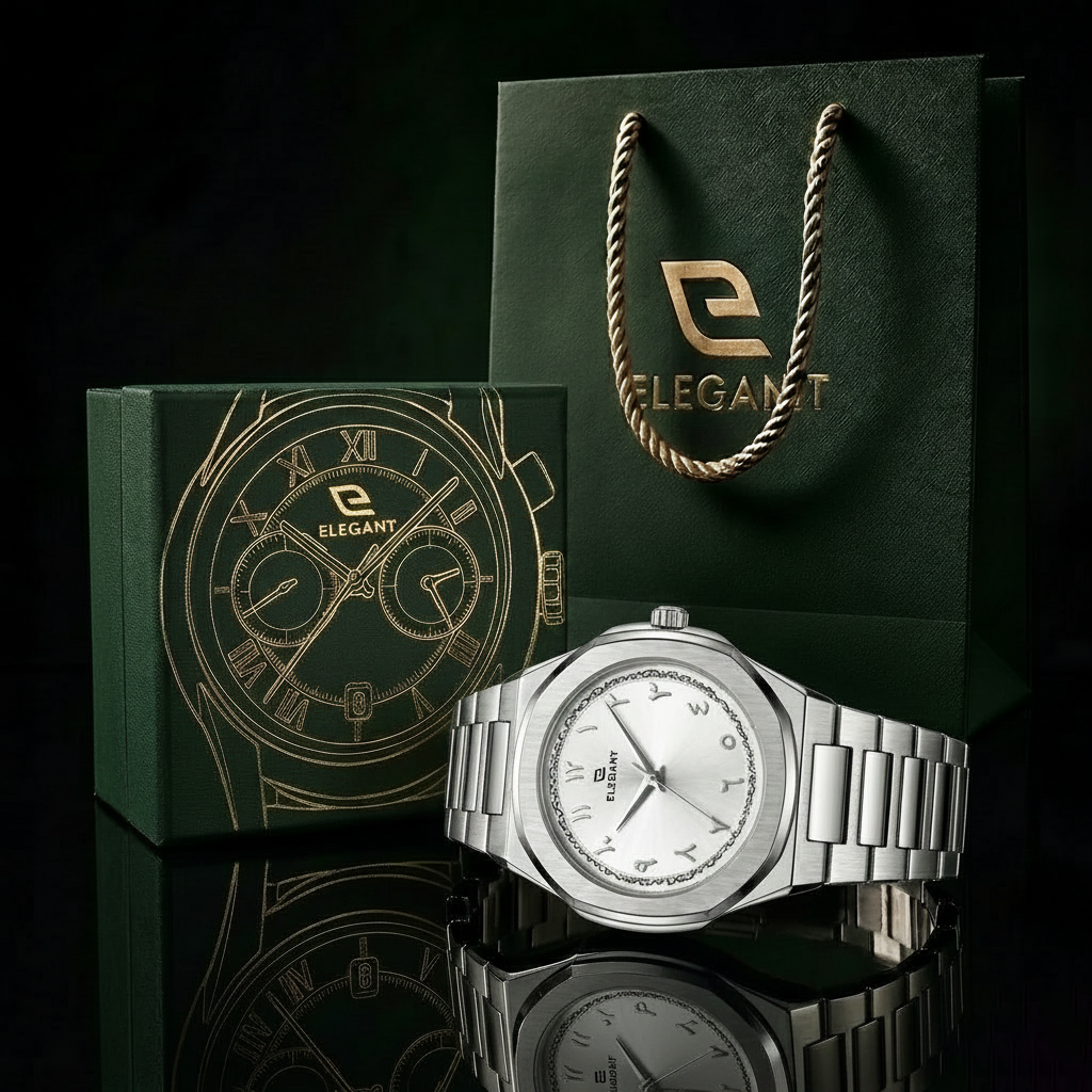Elegant Silver Steel Edition   Pearl White Dial