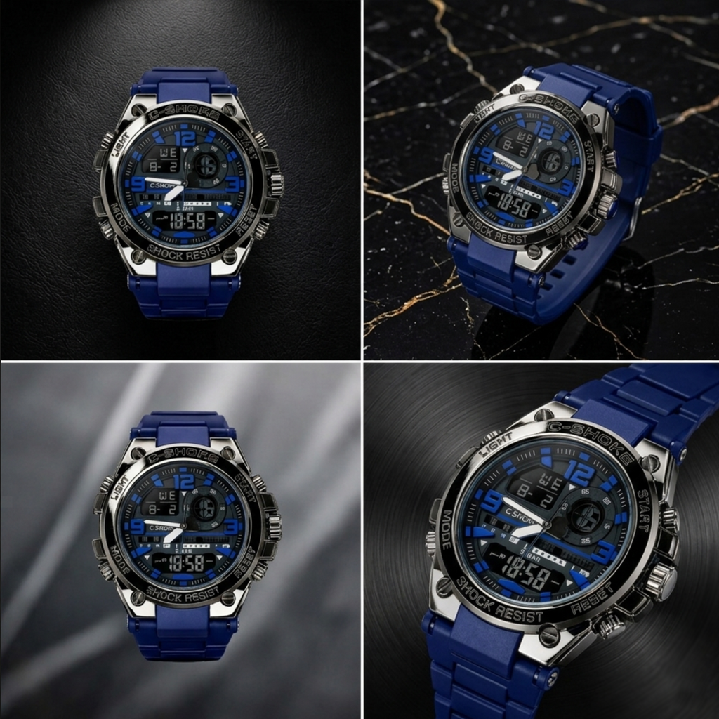 Casio G-Shock Digital Analog Watch Blue Edition