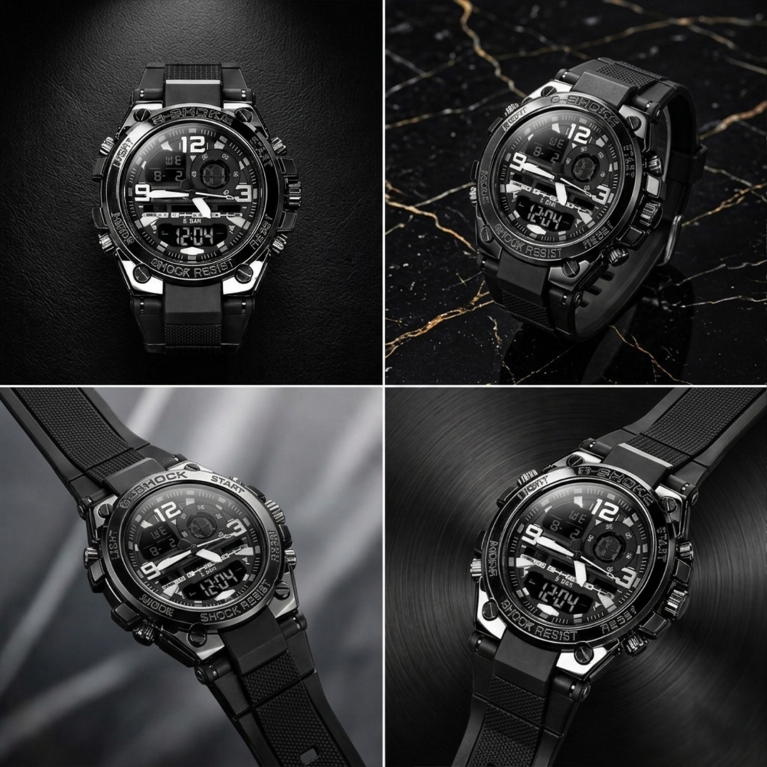 Casio G-Shock Digital Analog Watch Black Edition