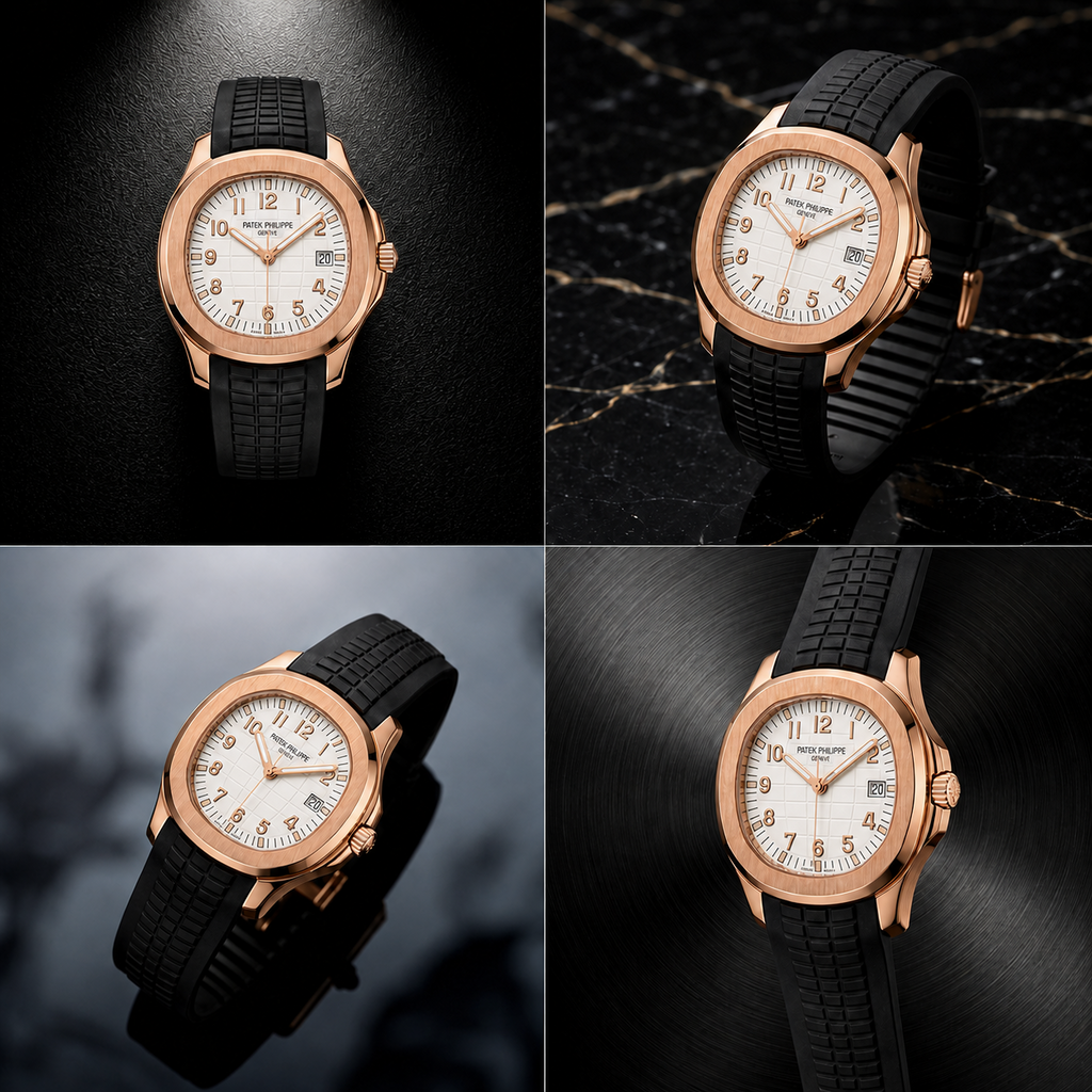 Patek Philippe Aquanaut White Dial – Rose Gold Luxury Edition
